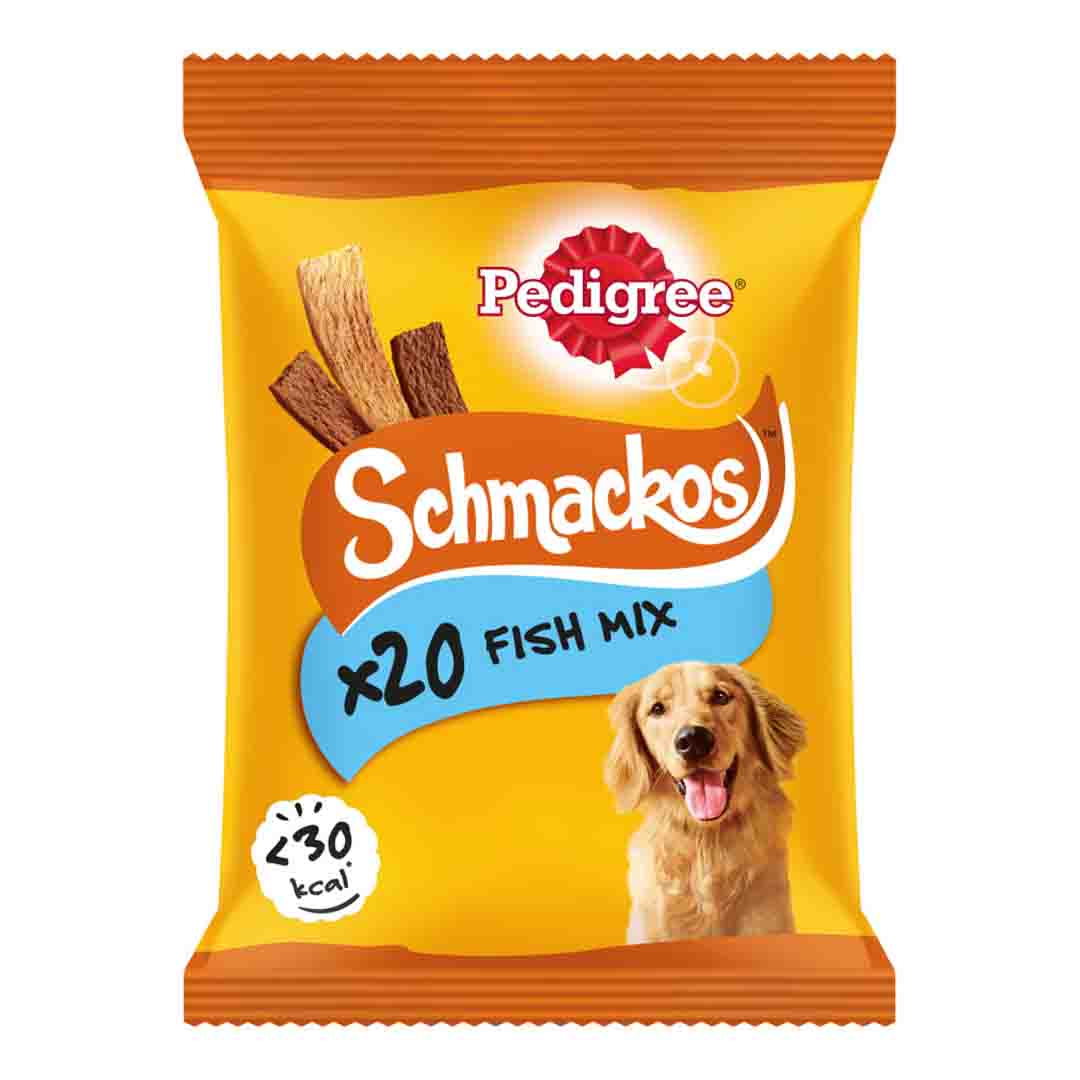 Pedigree Schmackos Dog Treats with Fish 20 Sticks