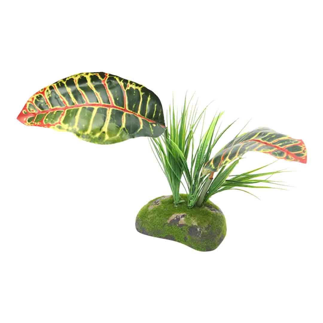 ProRep Artificial Tropical Croton Reptile Vivarium Plant