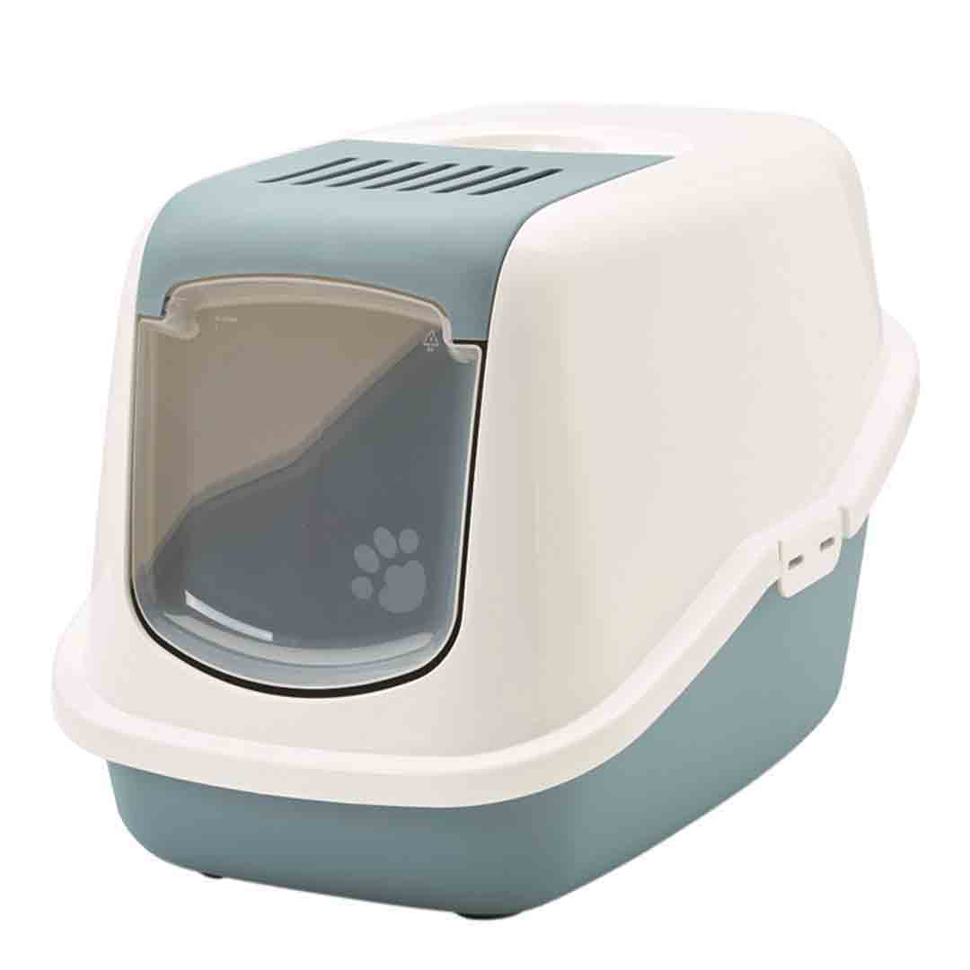 Savic Nestor Cat Toilet Home White & Blue