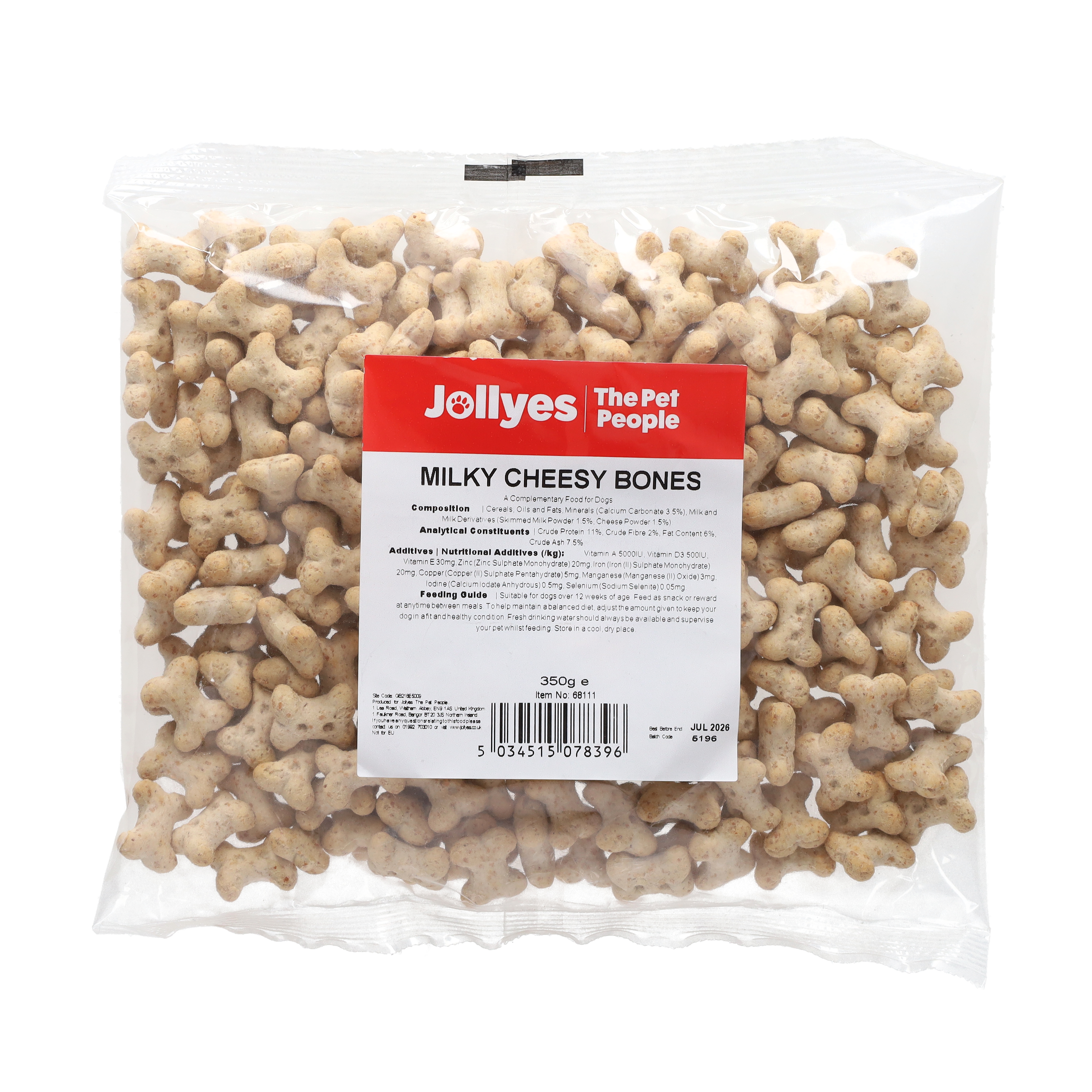 Jollyes Milky Cheese Bones Dog Treats 350g