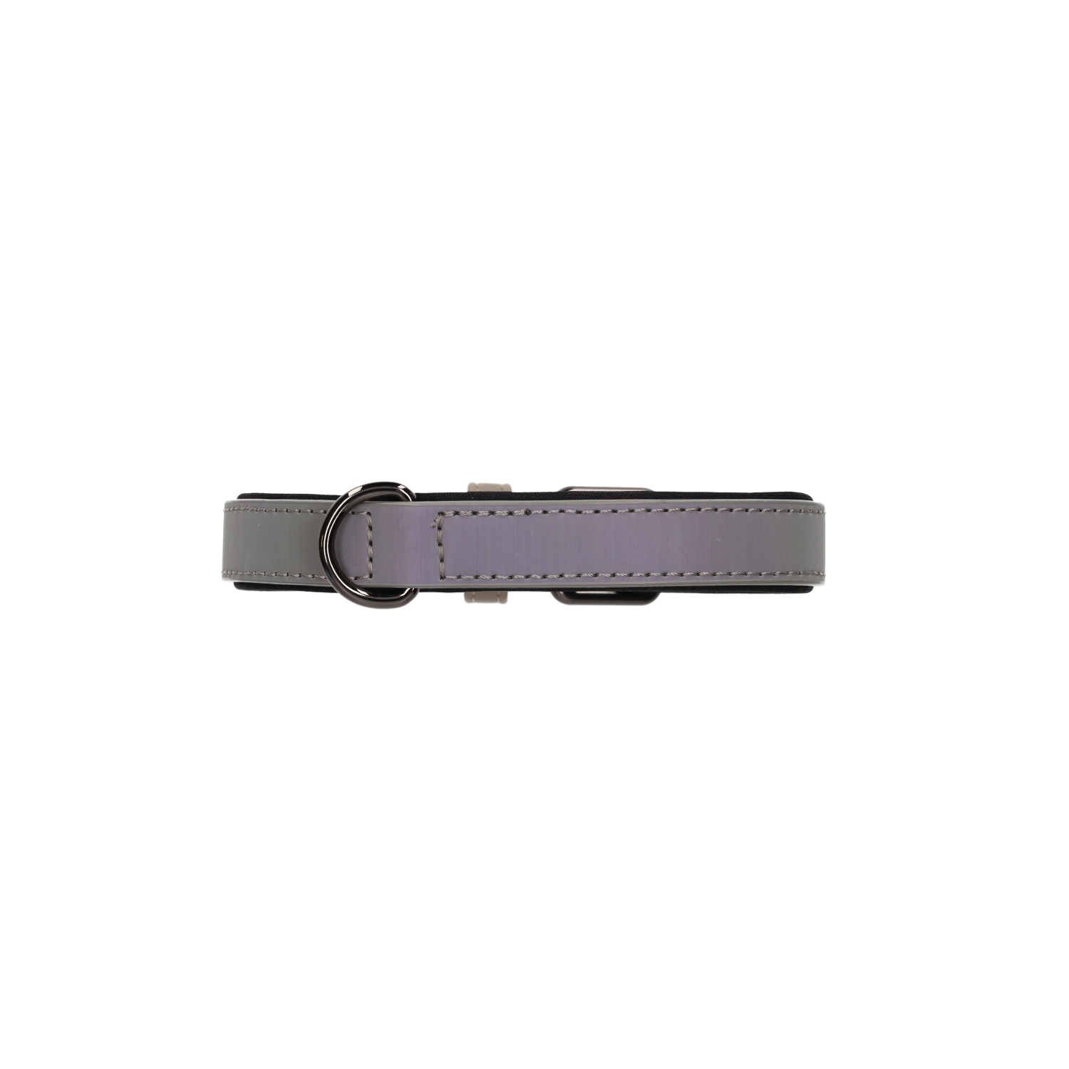 Rufus & Rosie Reflective Dog Collar, Small, Grey