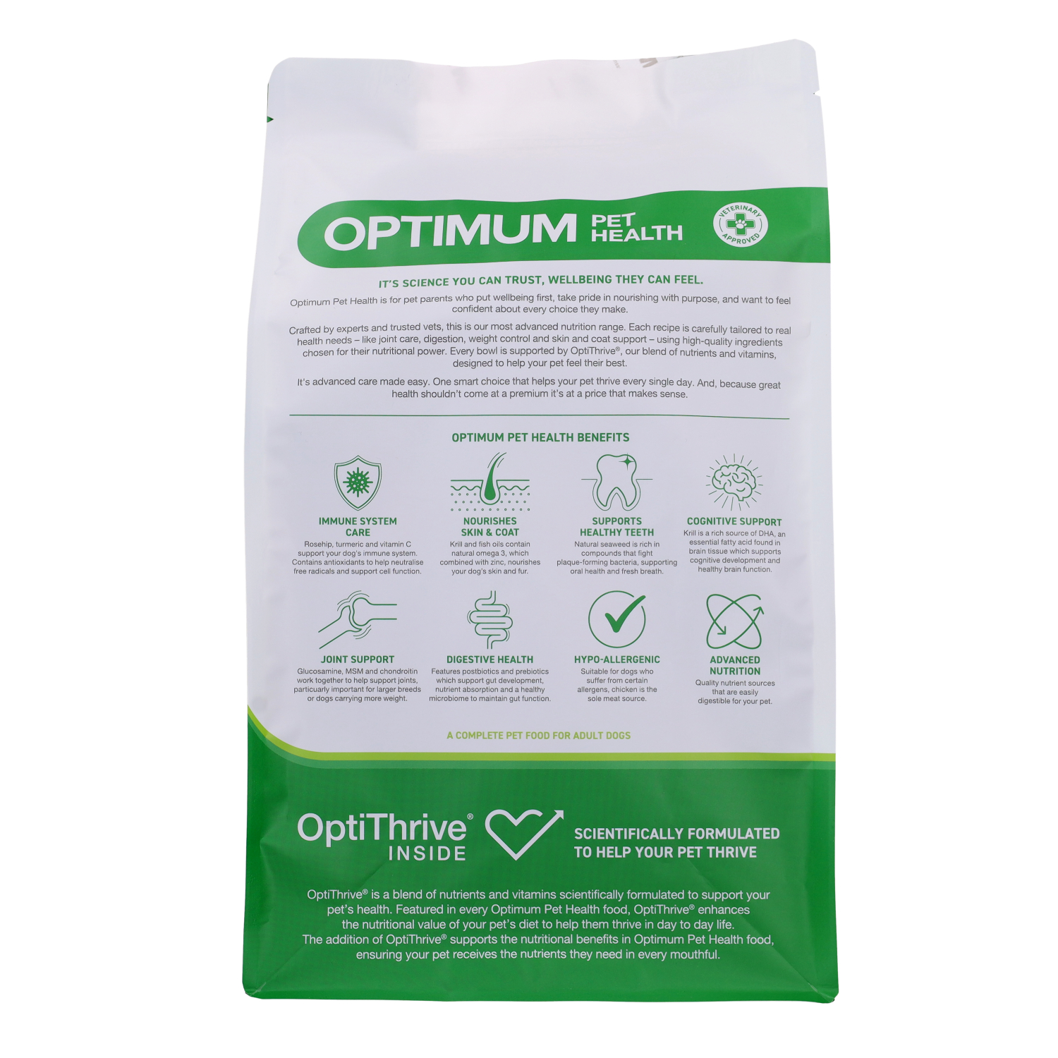 Optimum Pet Health Small Breed Adult Dry Dog Food, 2kg