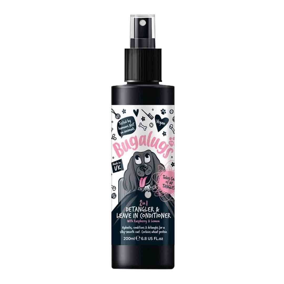 Bugalugs Dog Coat Detangling Spray Raspberry & Lemon 150ml