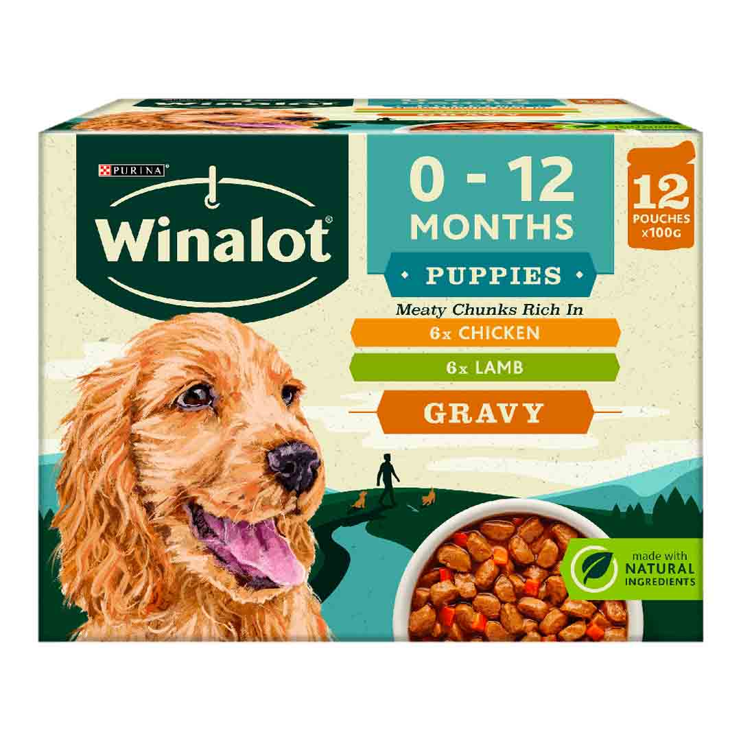 Winalot Puppy Food Pouches Lamb 12x100g