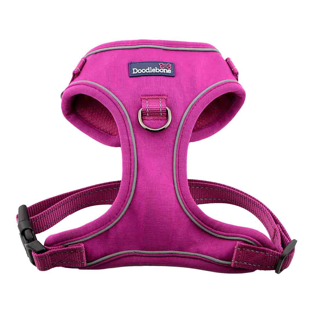 Doodlebone Trendy Tails Stomp Dog Harness Purple 3-5