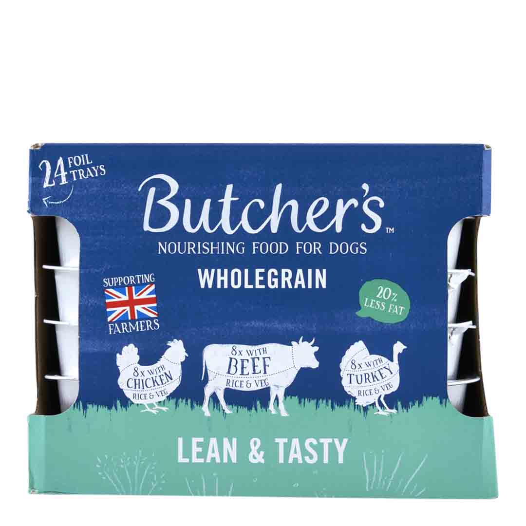Butcher's Lean & Tasty Low Fat Dog Food Trays 24 x 150g