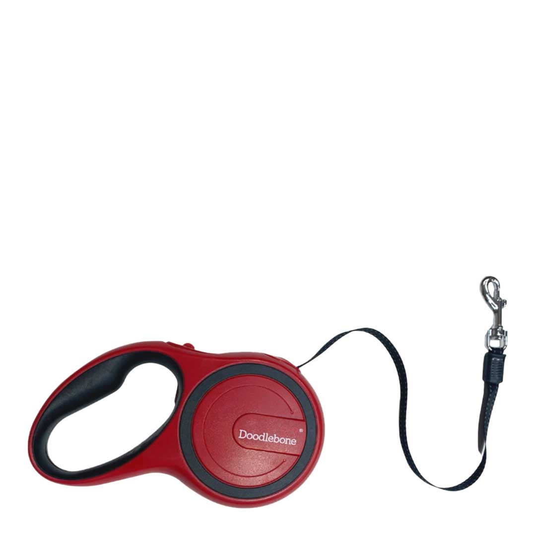 Doodlebone Retractable Lead Ruby, 5m
