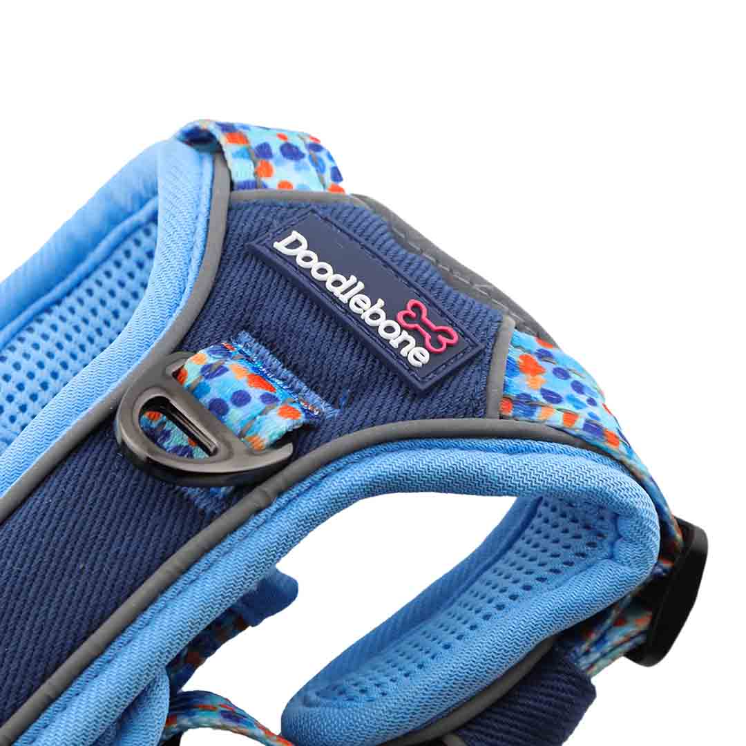 Doodlebone 'With Me' Dog Harness Blue 2-4