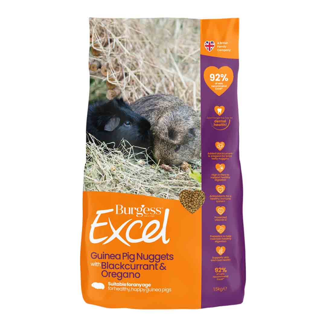 Excel Guinea Pig Food with Blackcurrant & Oregano, 1.5kg