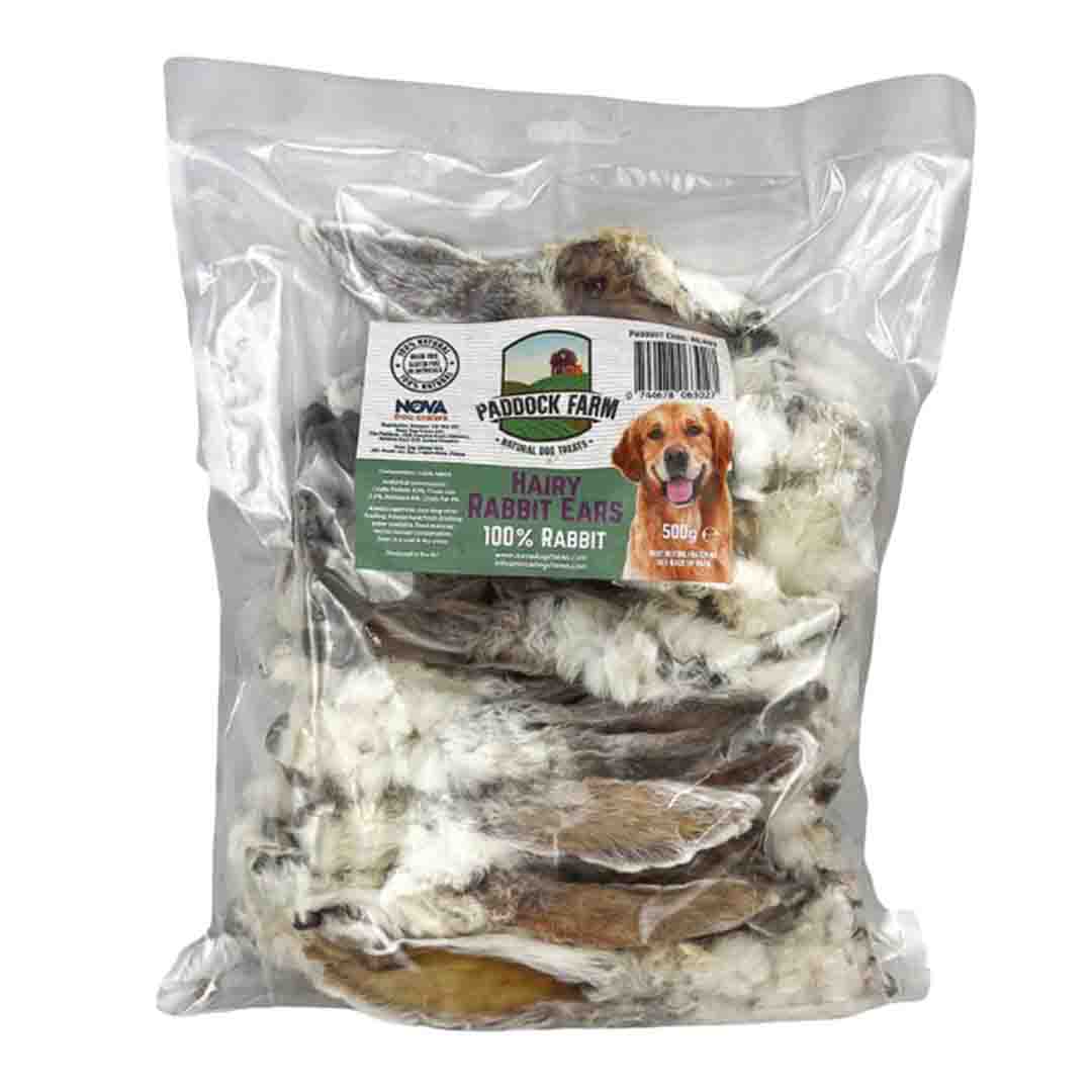 Paddock Farm Hairy Rabbit Ears Healthy Dog Treats, 500g