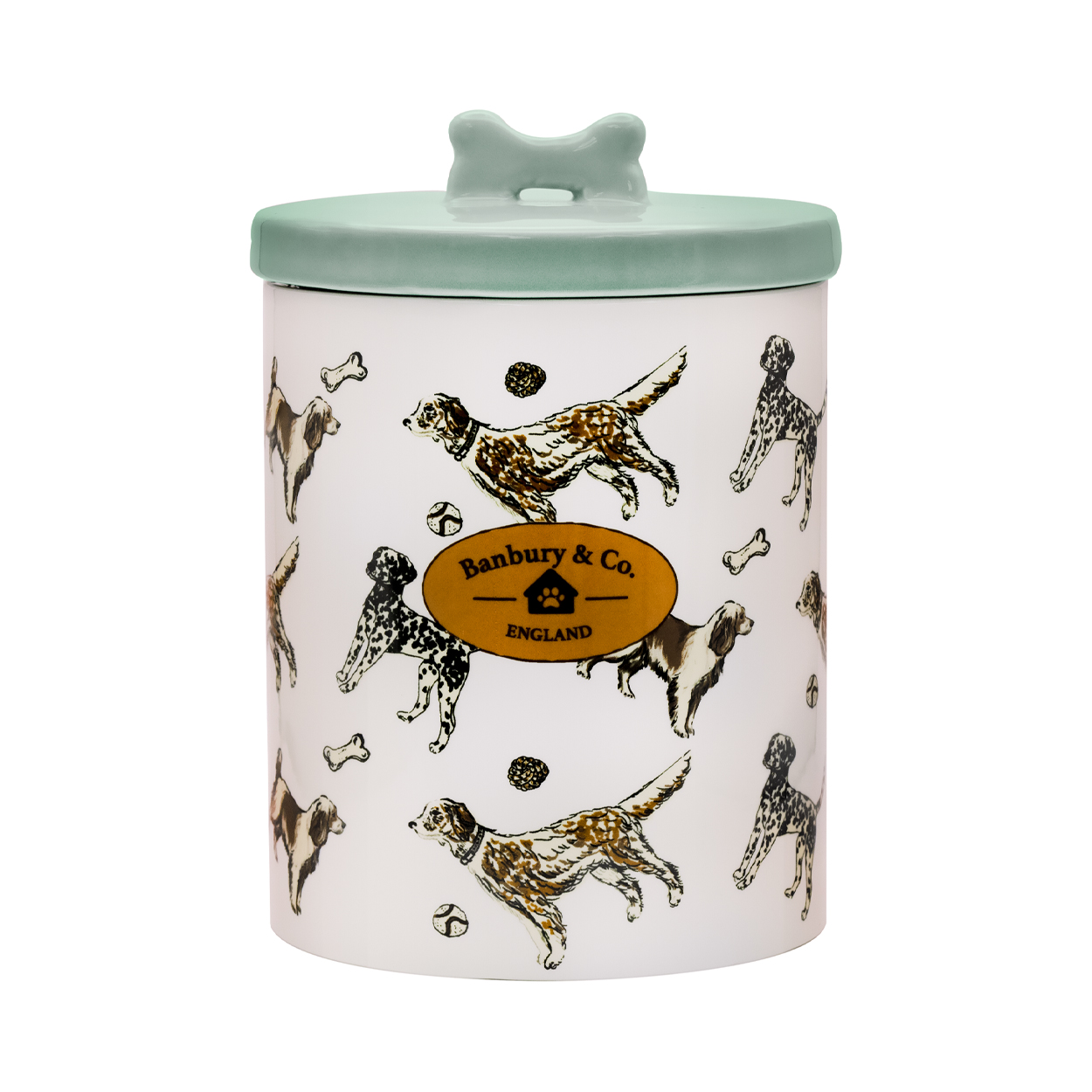 Banbury & Co Rural Retreats Ceramic Pet Treat Jar 1.6L