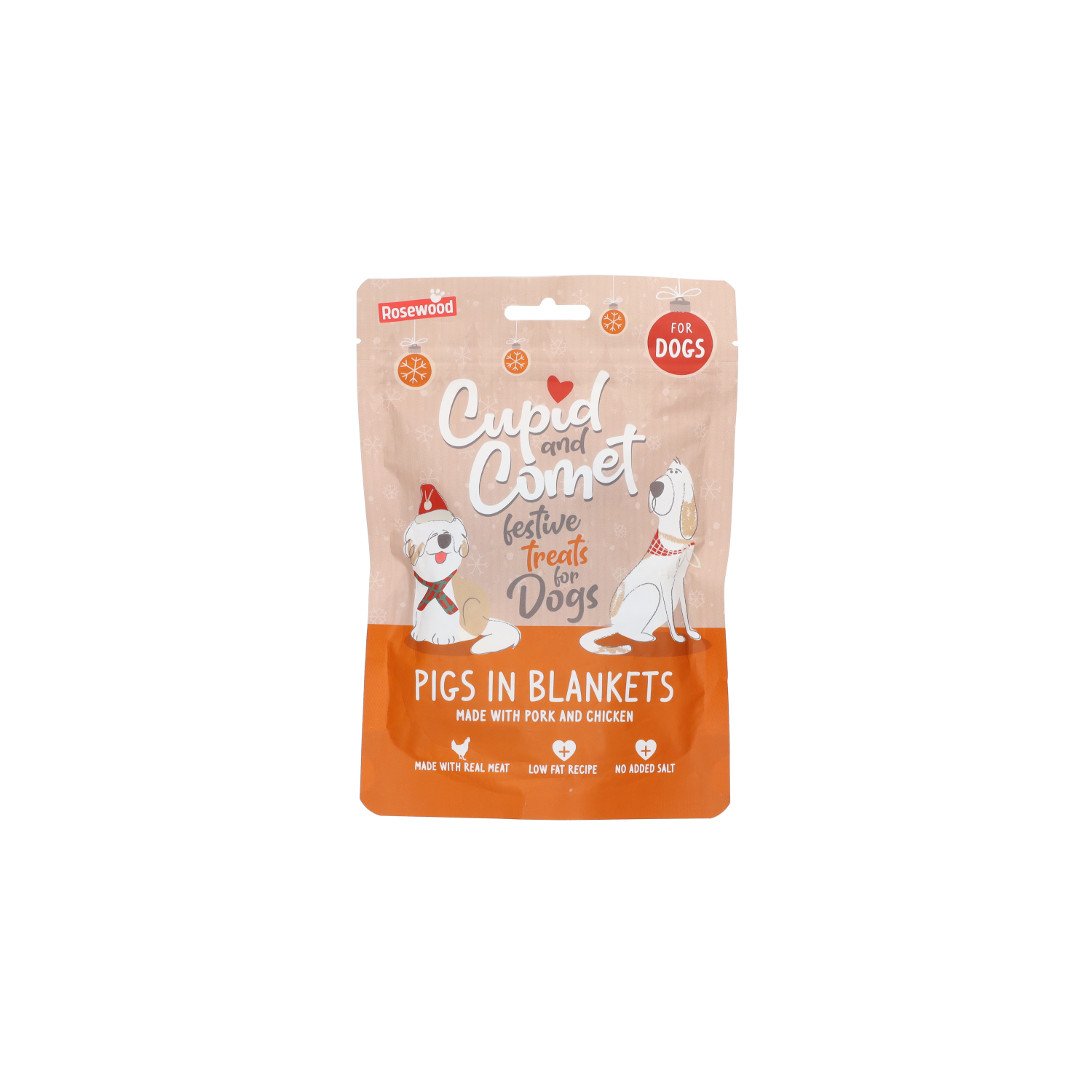 Cupid & Comet Pigs in Blankets Dog Treats, 100g