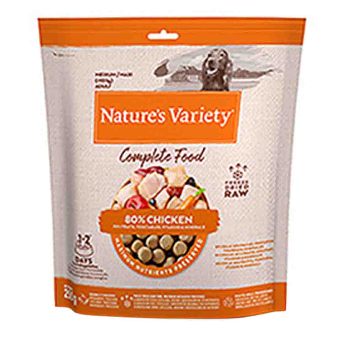 Natures Variety Freeze Dried Complete Chicken Dog Food, 250g