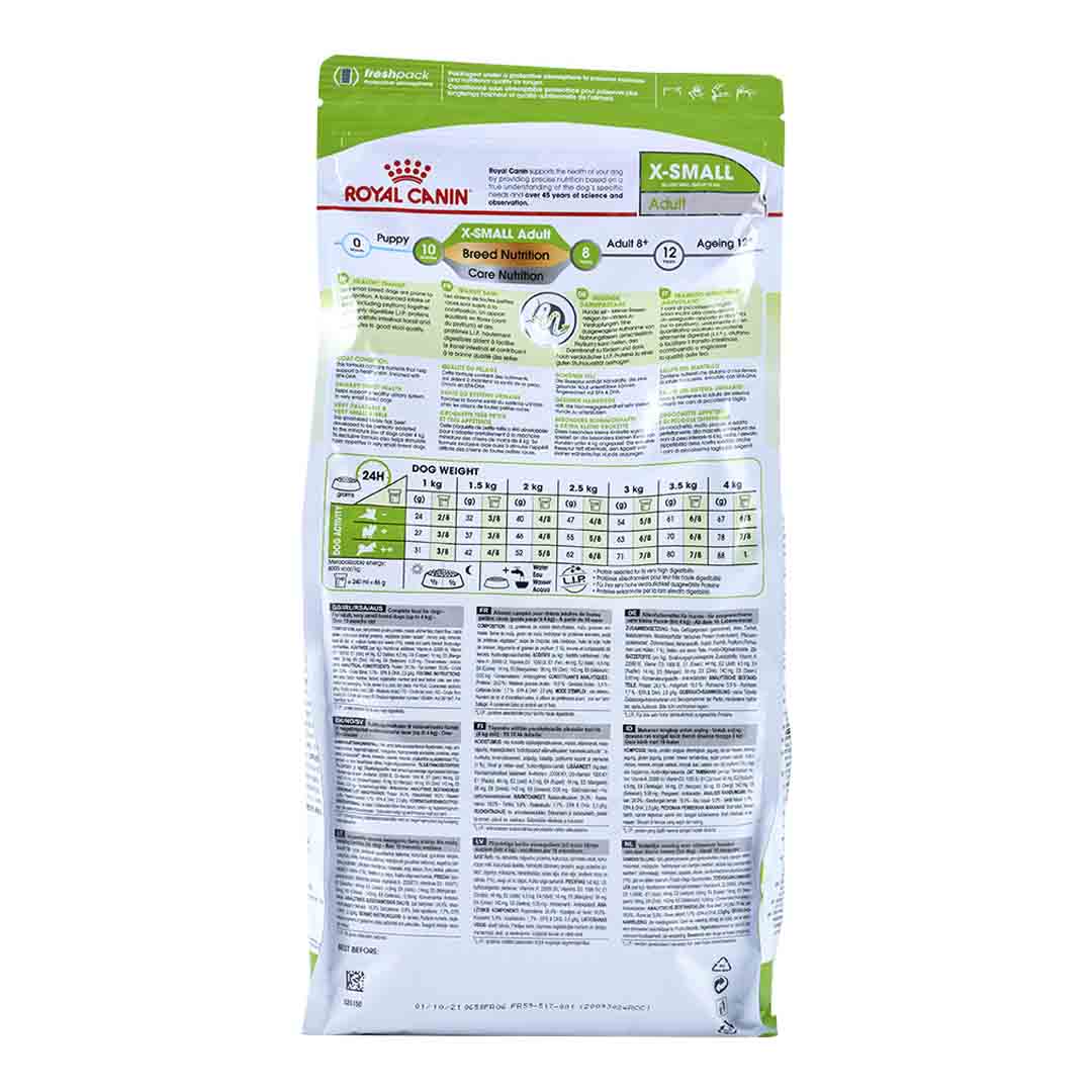Royal Canin Dry Dog Food Extra Small Adult Dog 1.5kg