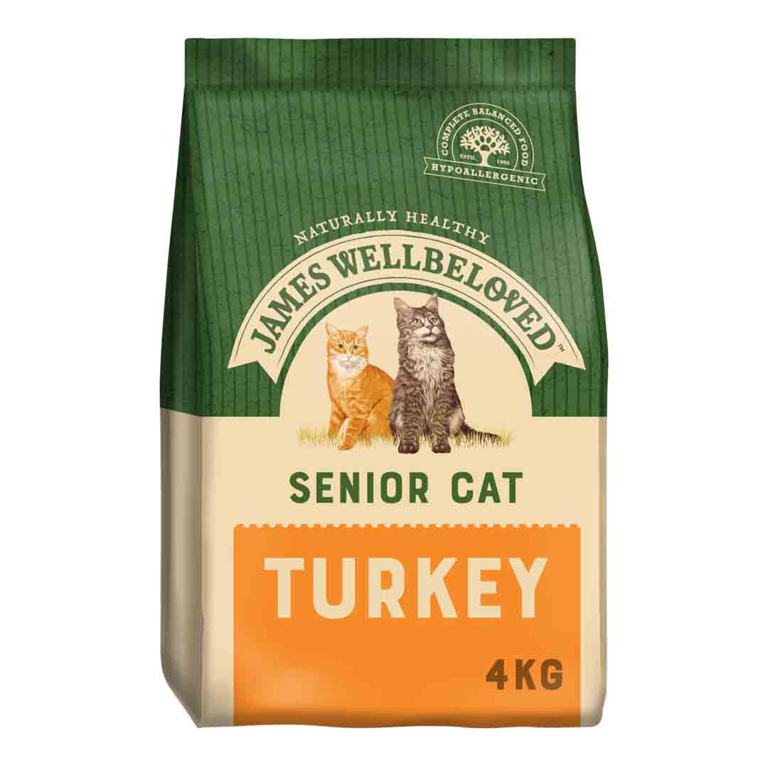 James Wellbeloved Senior Turkey, Dry Cat Food, 4kg