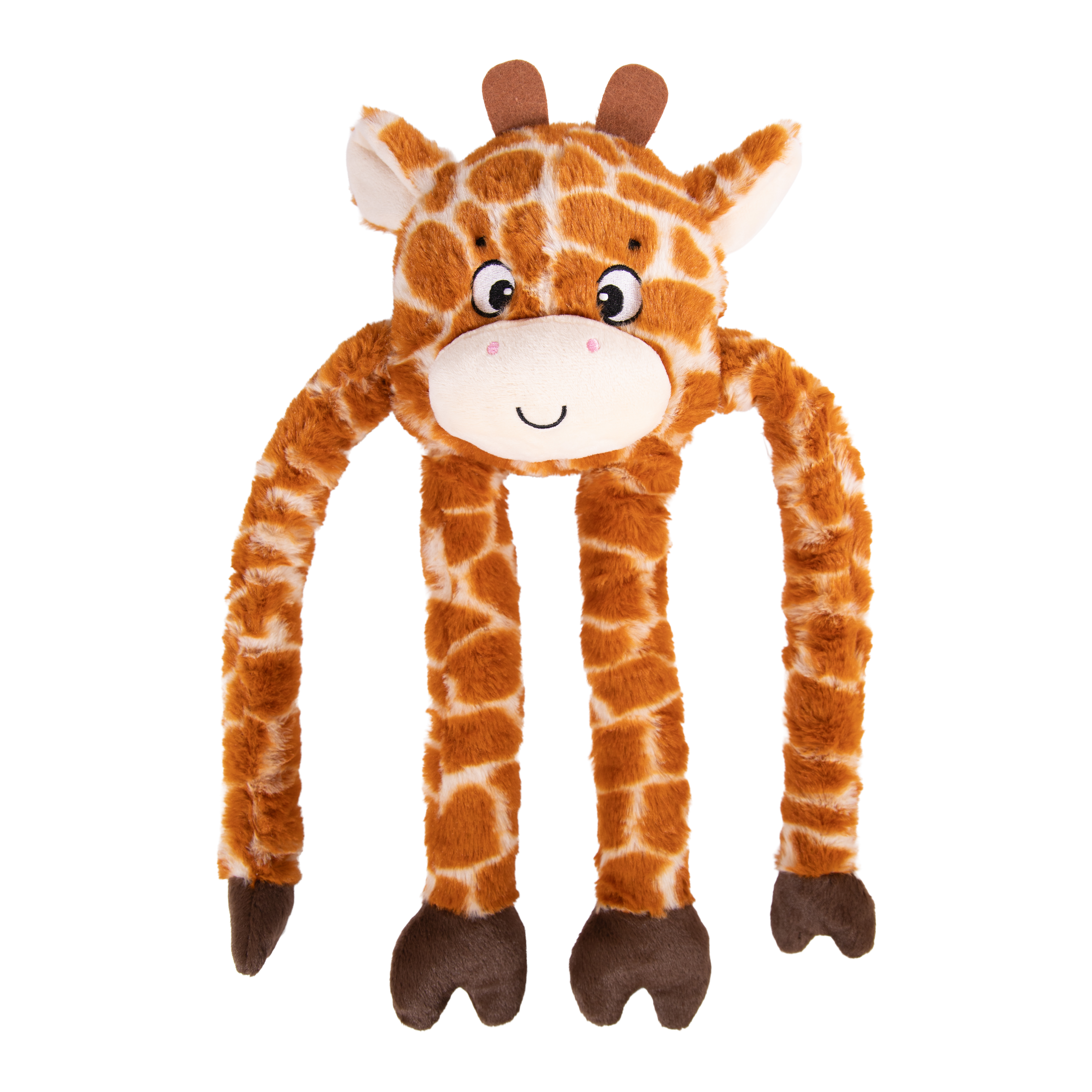 Rosewood Stretch Folk Giraffe Plush Dog Toy