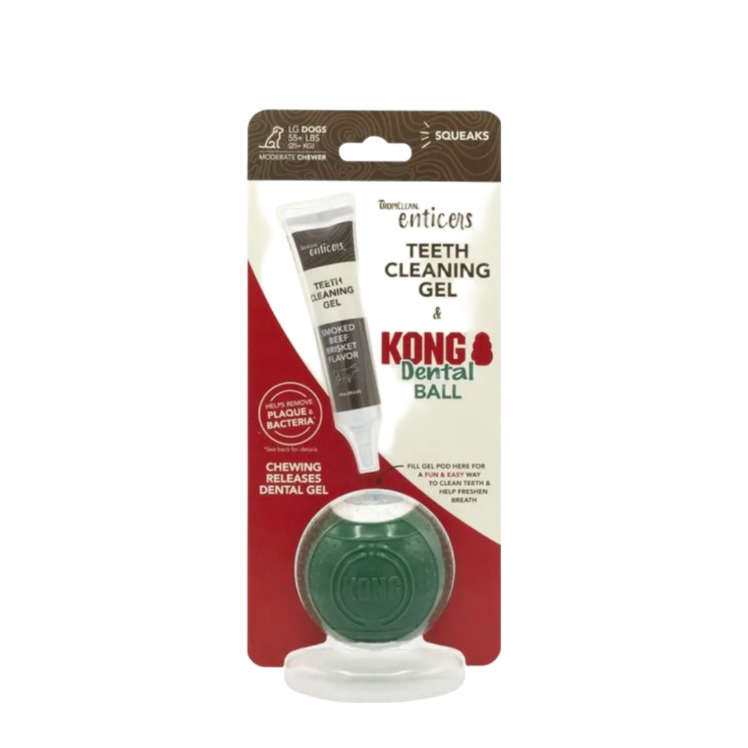 Tropiclean Enticer Dog Dental ball Kit, Large