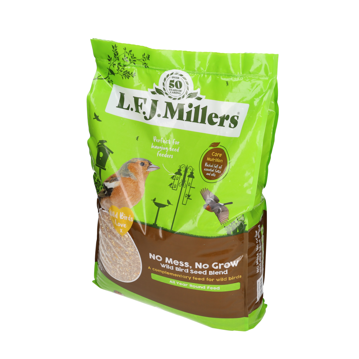 LFJ Millers No Mess No Grow Wildbird Food Blend, 12.5Kg