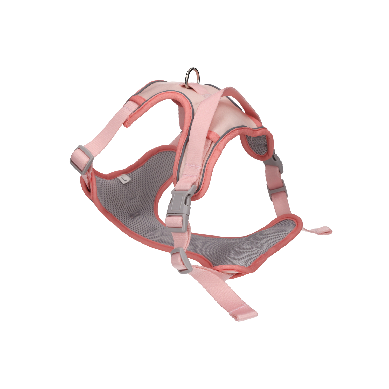 Rufus & Rosie Dog Harness & Lead Set Peach, Large
