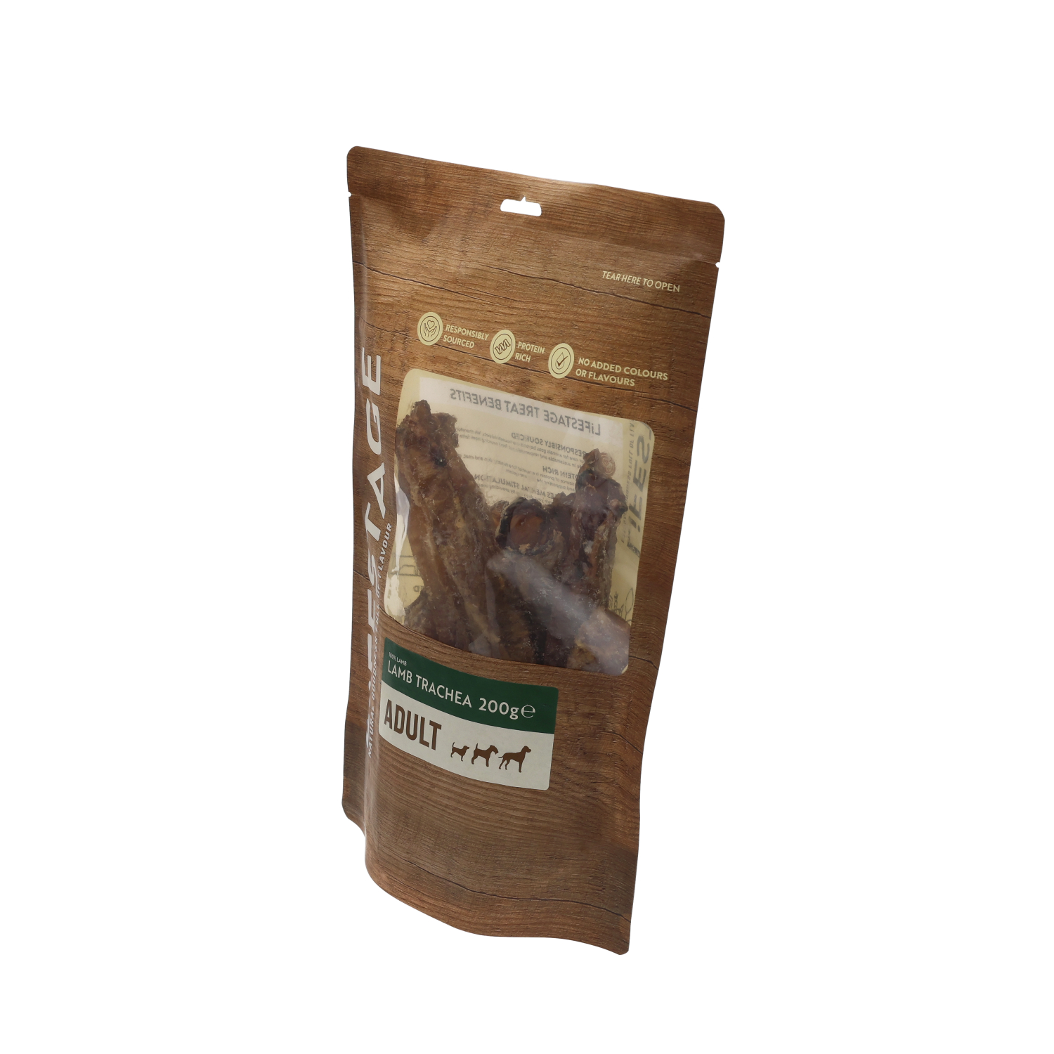 Lifestage Pre-Pack Lamb Trachea Dog Treats 200g