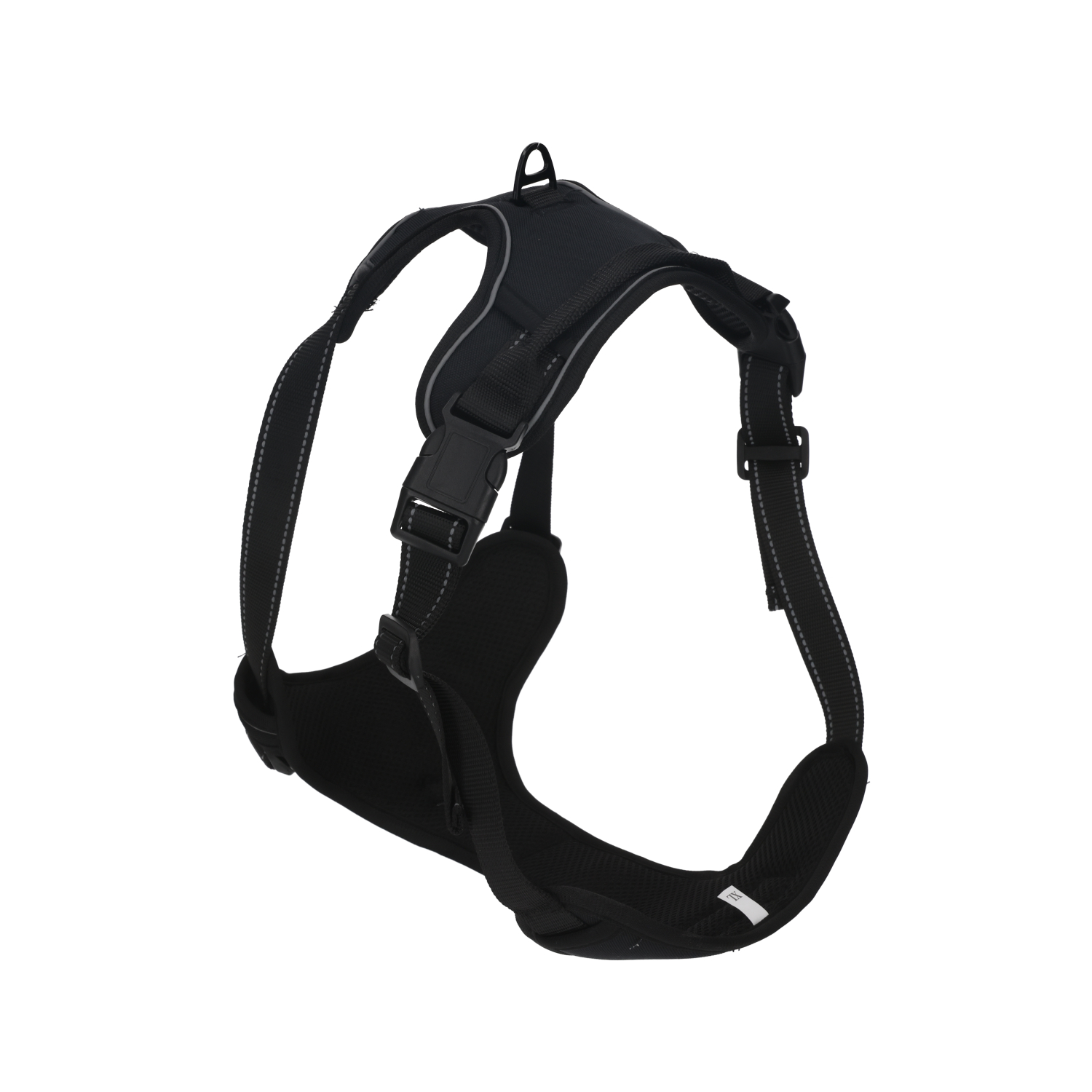Rufus & Rosie Adjustable Black Sports Dog Harness, Large