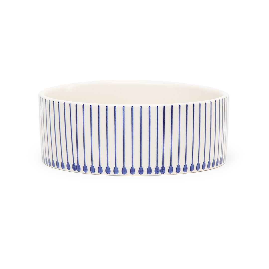 Scruffs Coastal Dog Bowl Blue Raindrops 19cm