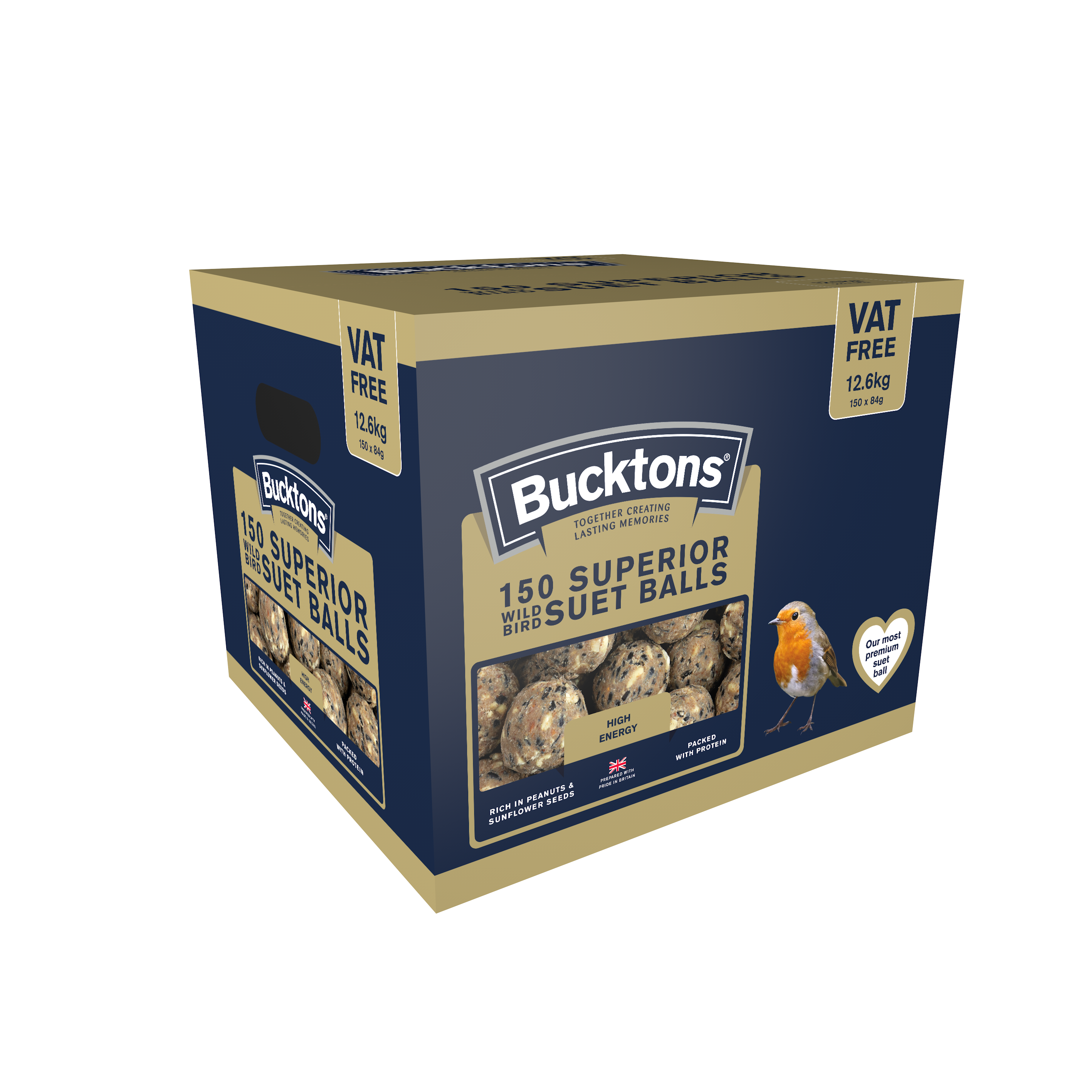 Bucktons Superior Wild Bird Suet Balls 150 Box