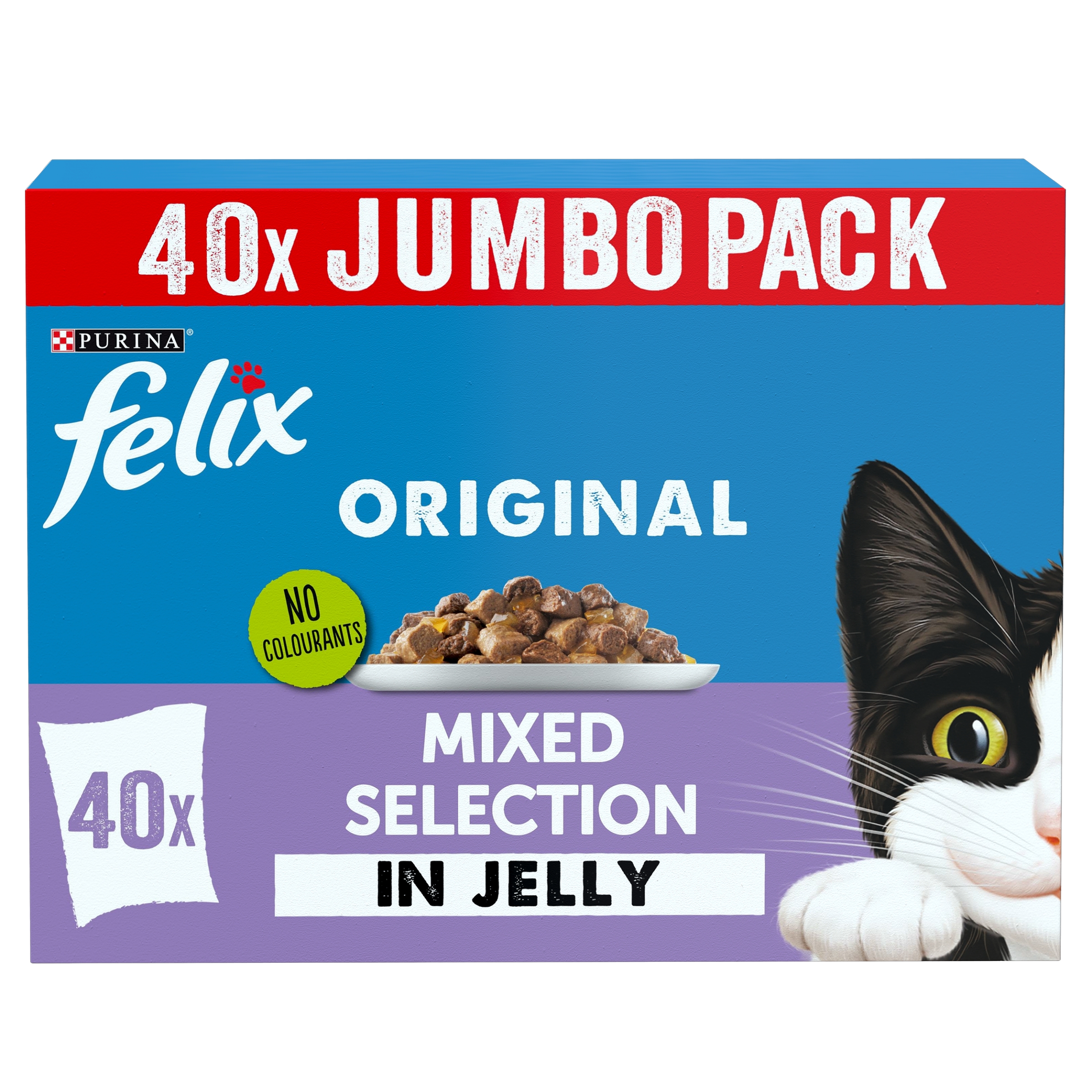 FELIX Original Mixed Selection in Jelly Wet Cat Food 40x85g