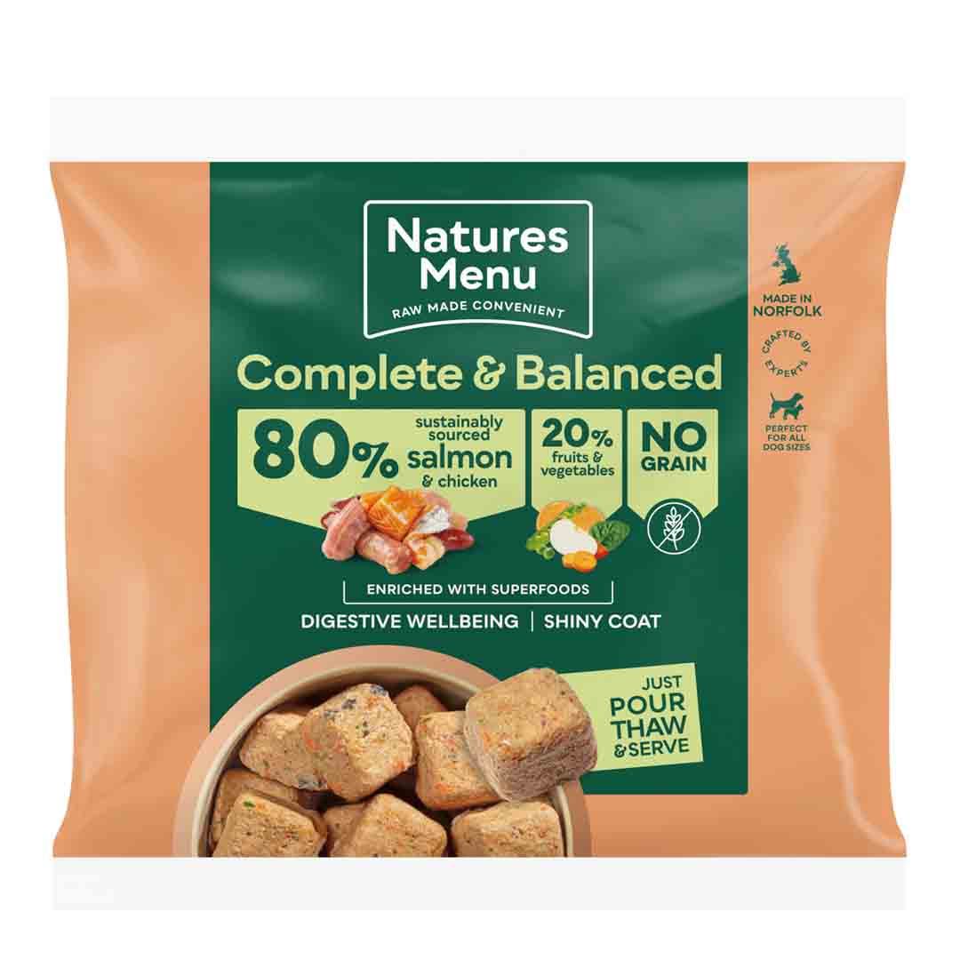 Natures Menu Country Hunter Chicken And Salmon Nuggets, Raw Dog Food 1kg