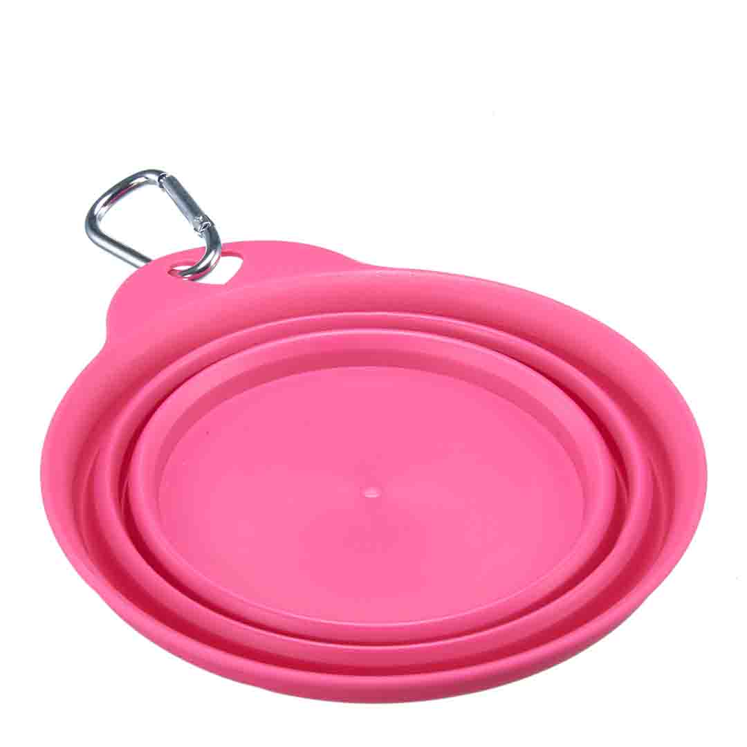 Smart Choice Collapsible Travel Dog Bowl With Belt Clip