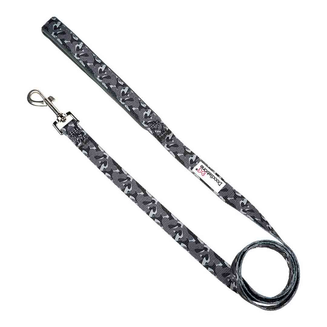 Doodlebone Bold Padded Dog Lead Smokey Camo 25mm