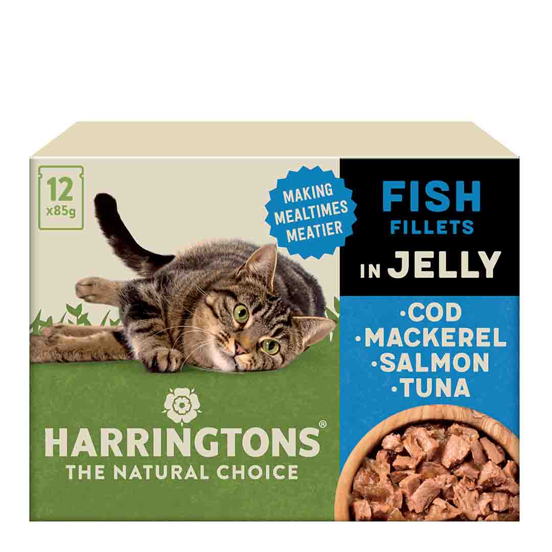 Harringtons Fish In Jelly Wet Cat Food, 12x85g