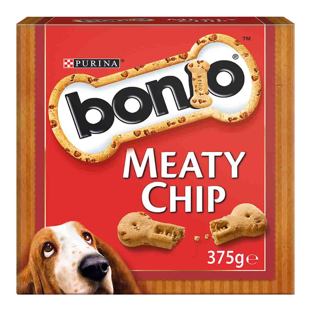 Bonio Meaty Chip, Dog Biscuit, 375g