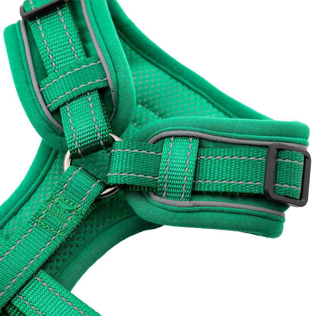 Doodlebone Trendy Tails Stomp Dog Harness Green 4-7