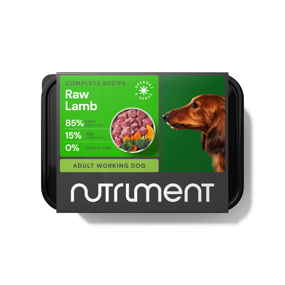 Nutriment Lamb Formula Raw Dog Food 500g