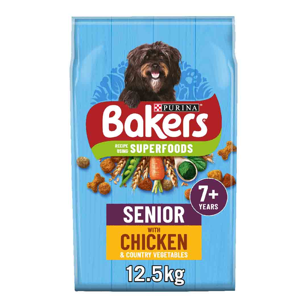 Bakers Senior Dog Food Chicken & Vegetables 12.5kg