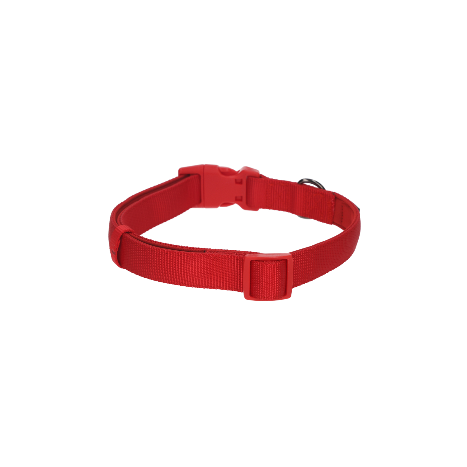 Rufus & Rosie Padded Dog Collar, Large, Red