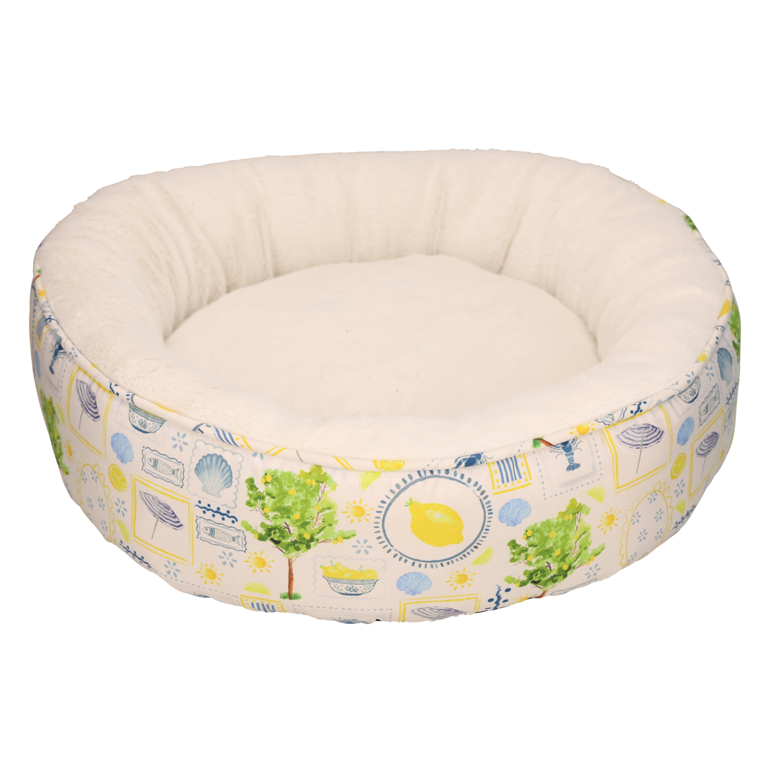 Rufus & Rosie Sunny Lemon Donut Dog Bed