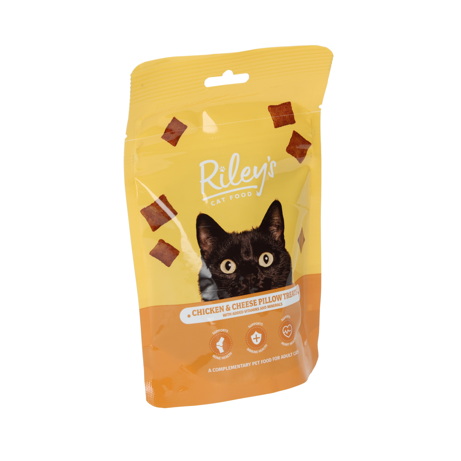 Riley's Chicken & Cheese Cat Pillow Treats 85g