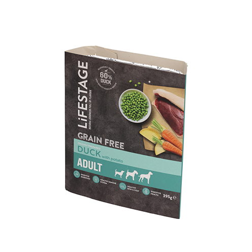Lifestage Grain Free Adult Duck And Potato Dog Food 395g