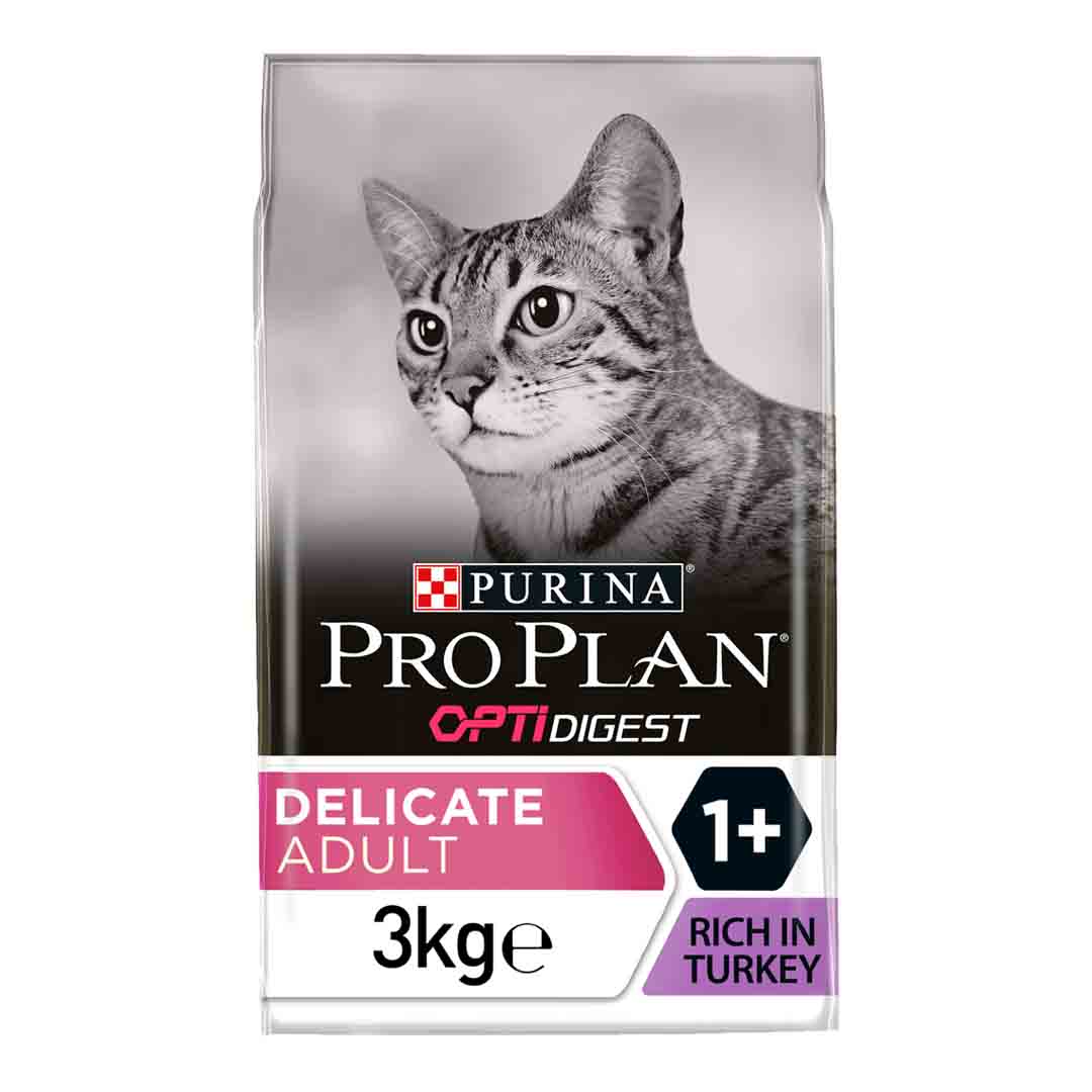 Pro Plan Cat Food Delicate with Optirenal Rich in Turkey 3kg