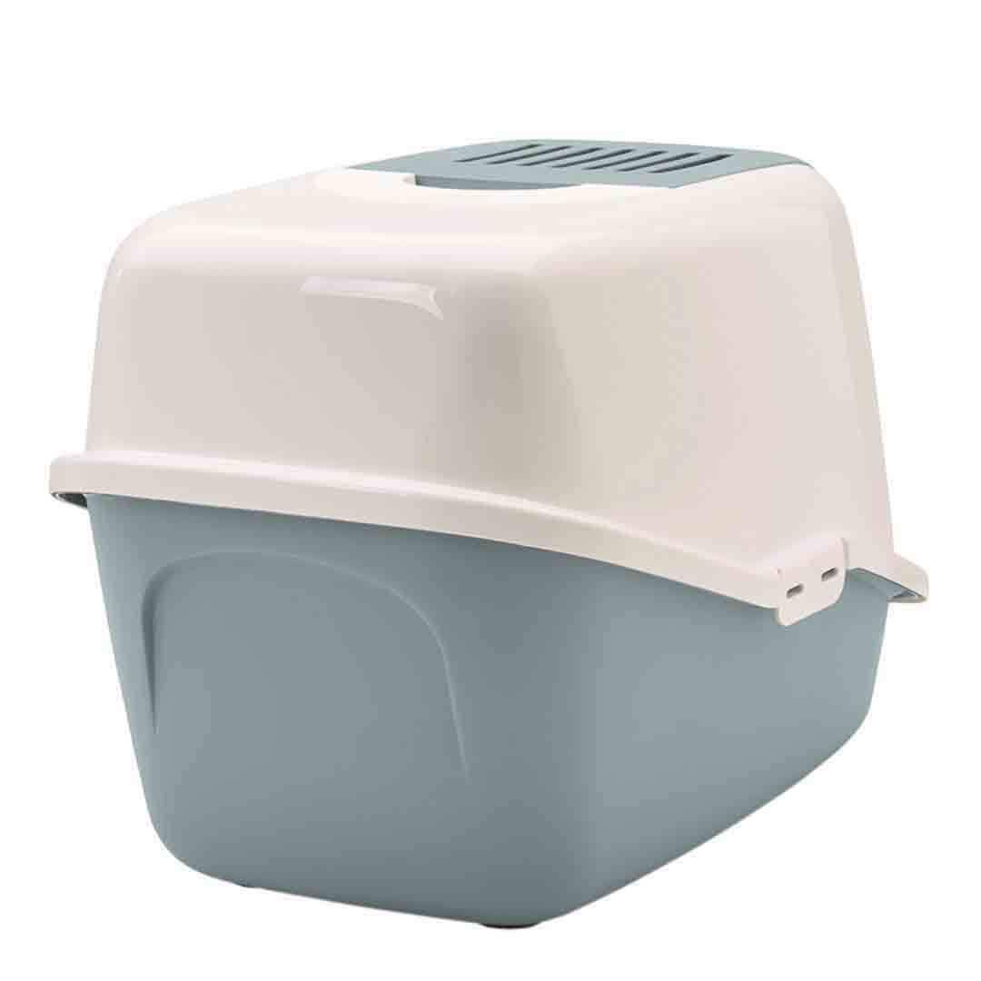 Savic Nestor Cat Toilet Home White & Blue