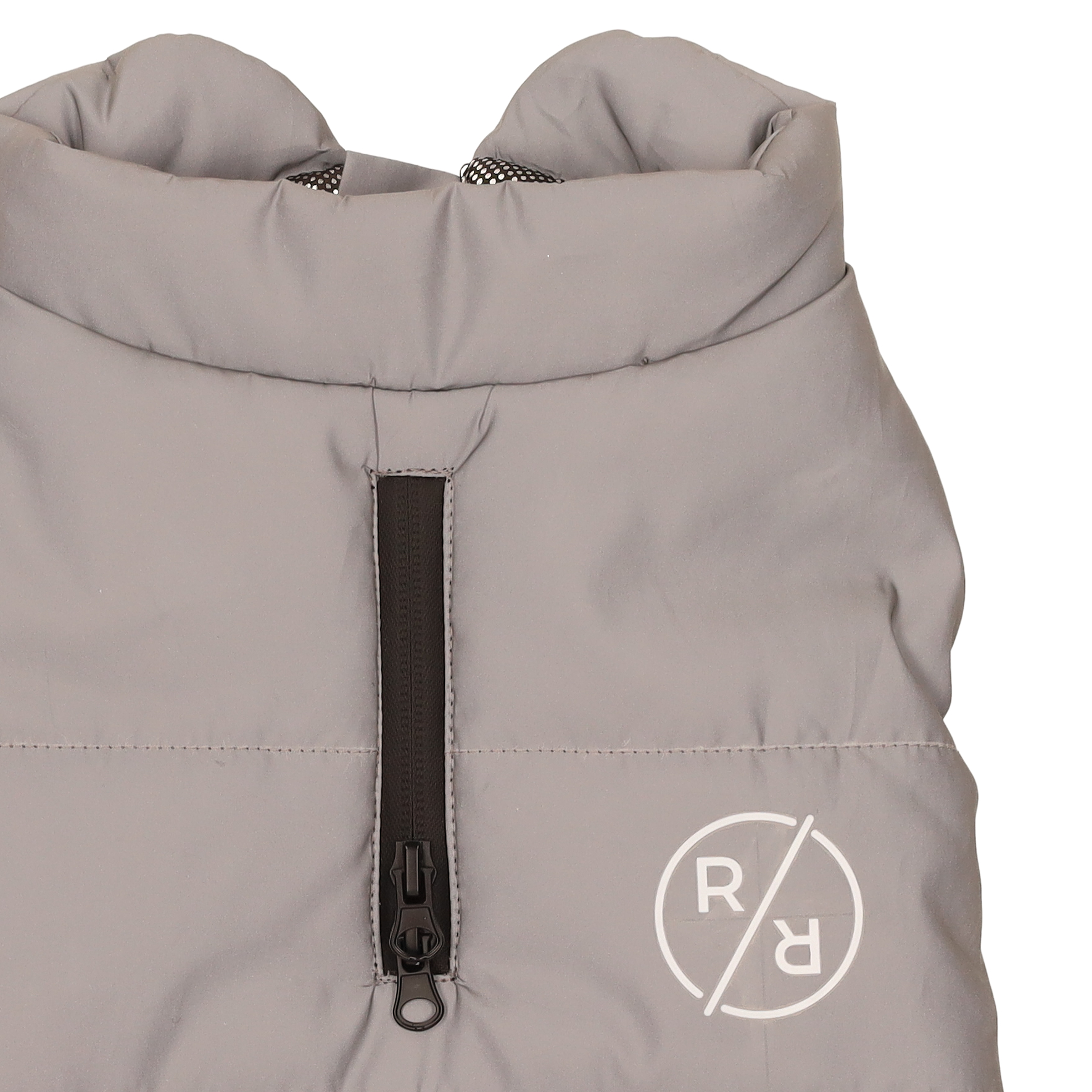 Rufus & Rosie Padded Reflective Dog Coat Grey L
