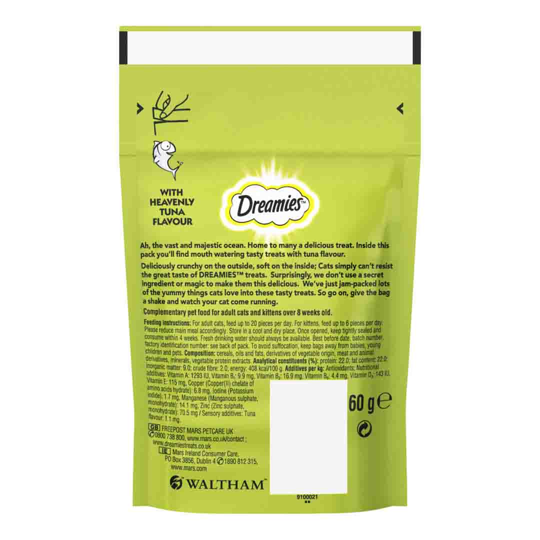 Dreamies Pouch with Heavenly Tuna 60g
