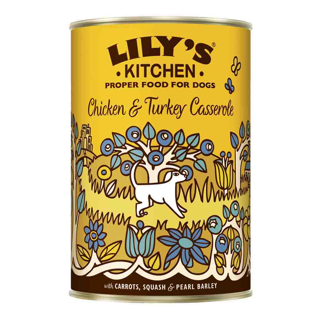 Lily's Kitchen Dog Food - Homestyle Chicken & Turkey Casserole 400g