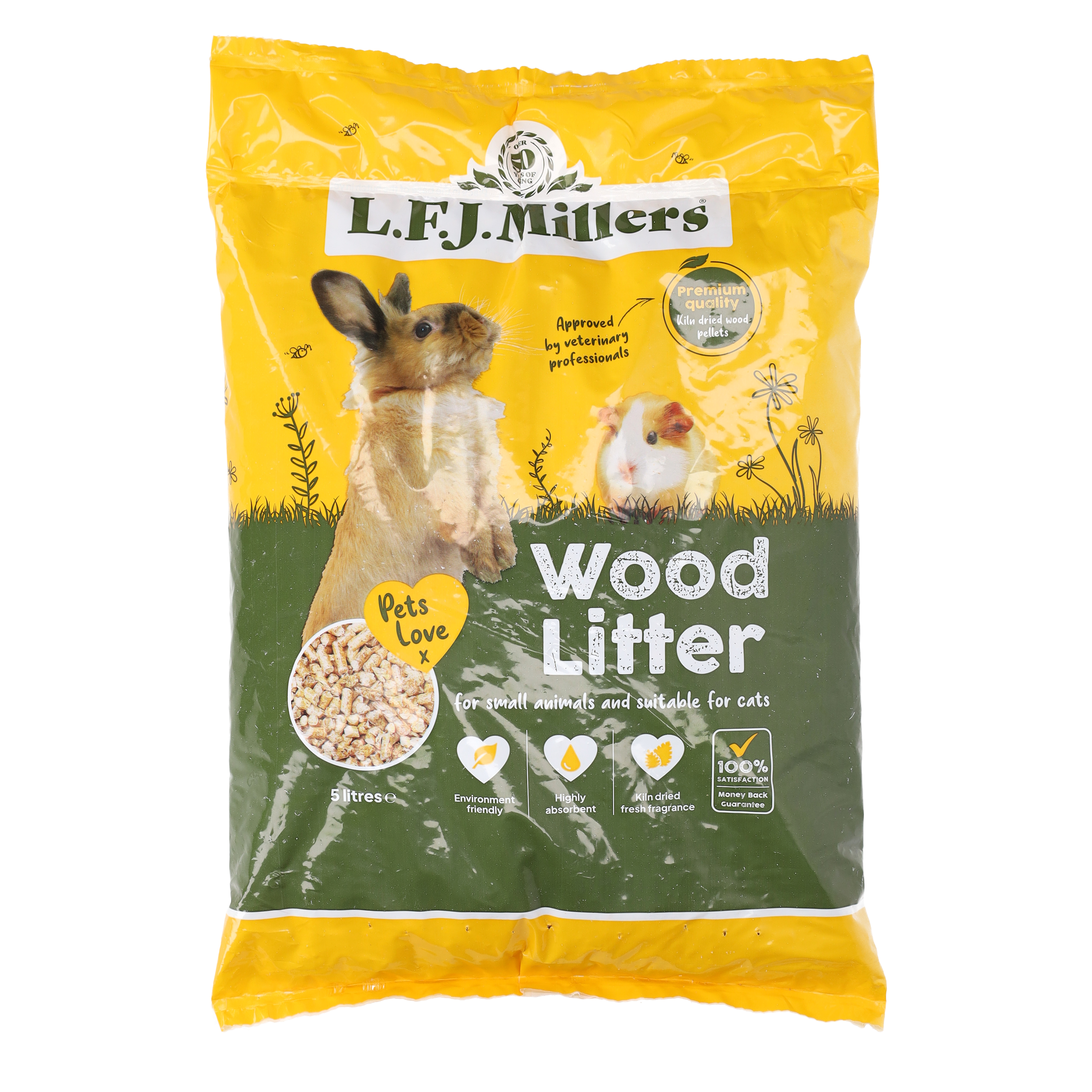  LFJ Millers Wood Based Small Animal Litter 5L