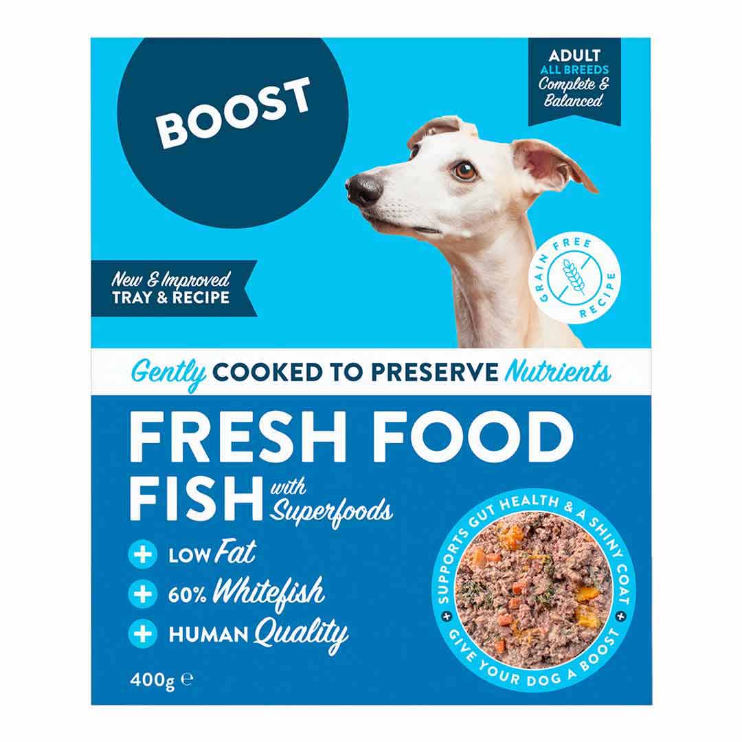Boost Salmon & Whitefish Fresh Dog Food Meal 400g