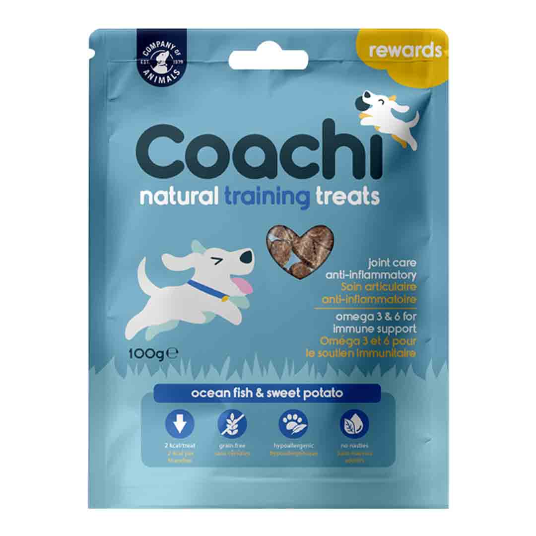 Coachi Natural Dog Training Treats Ocean Fish 100g