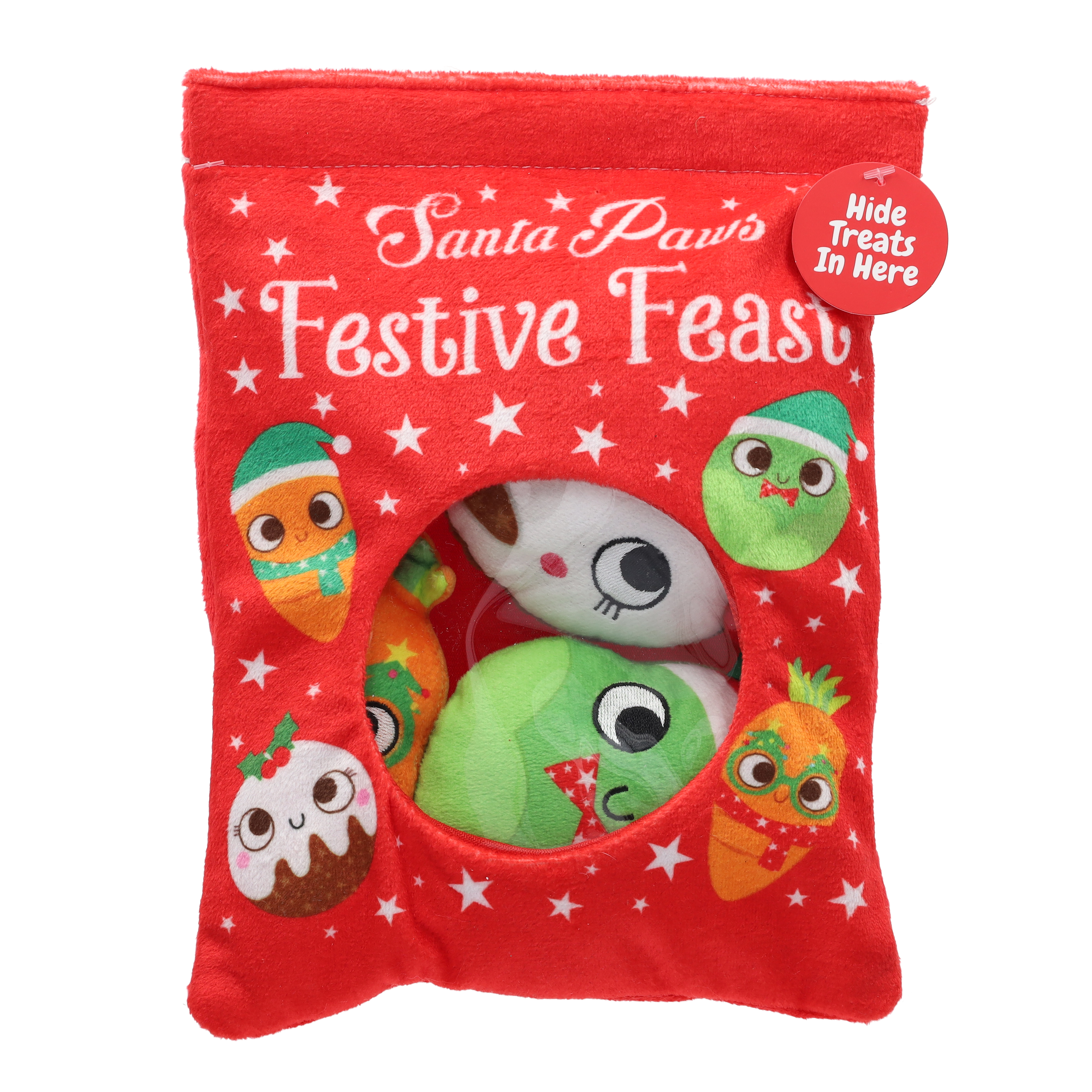 Smart Choice Hide & Seek Plush Festive Feast Dog Toy