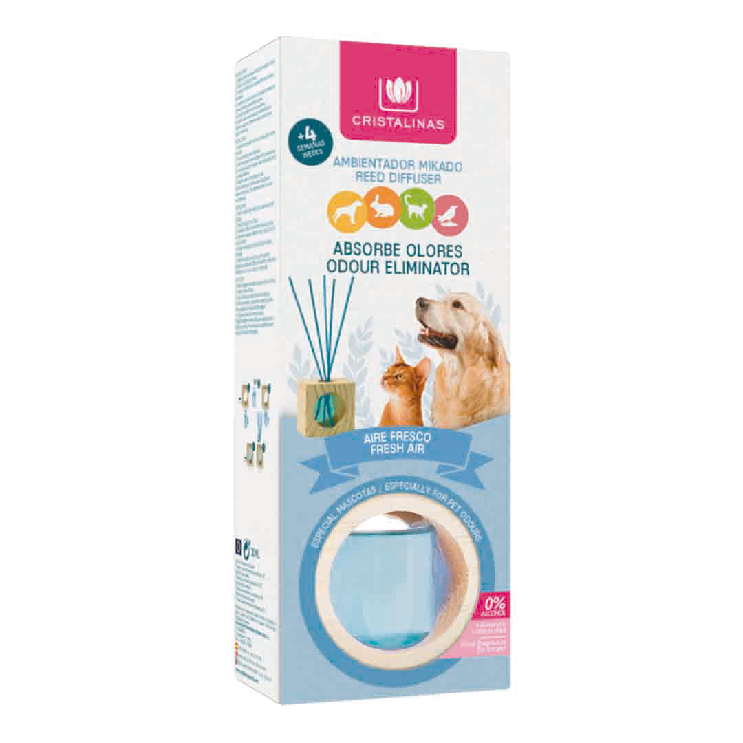 Cristalinas Pet Odour Eliminating Fresh Air Reed Diffuser 30ml